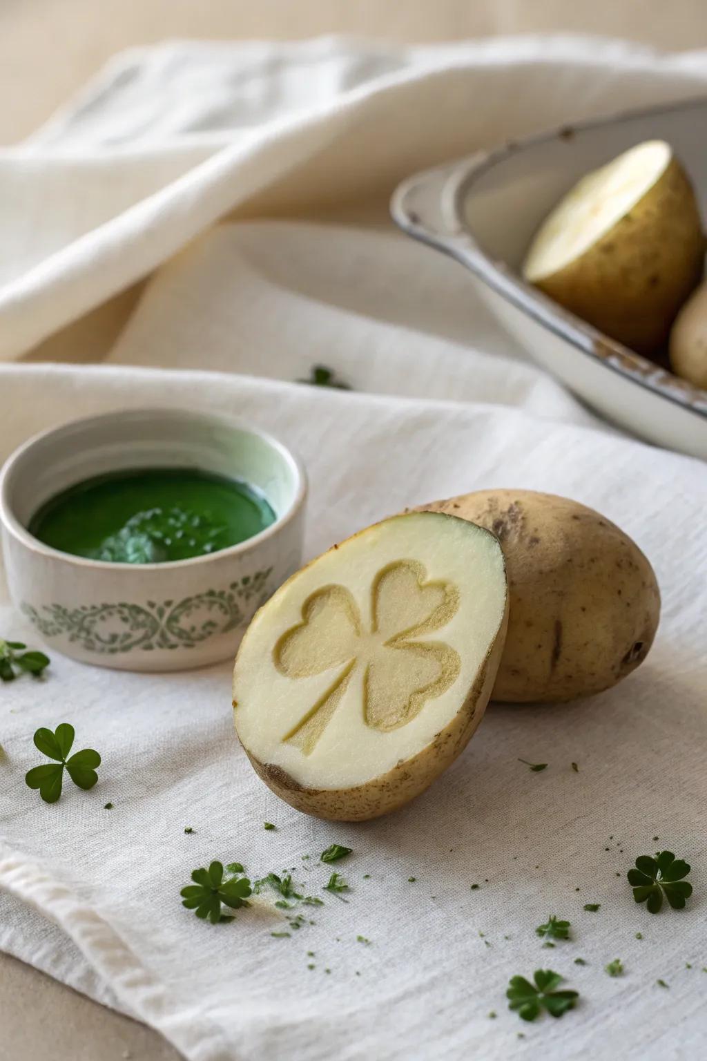 Artisanal reminiscences: Uncomplicated shamrock imprints for an element of vernal enchantment.