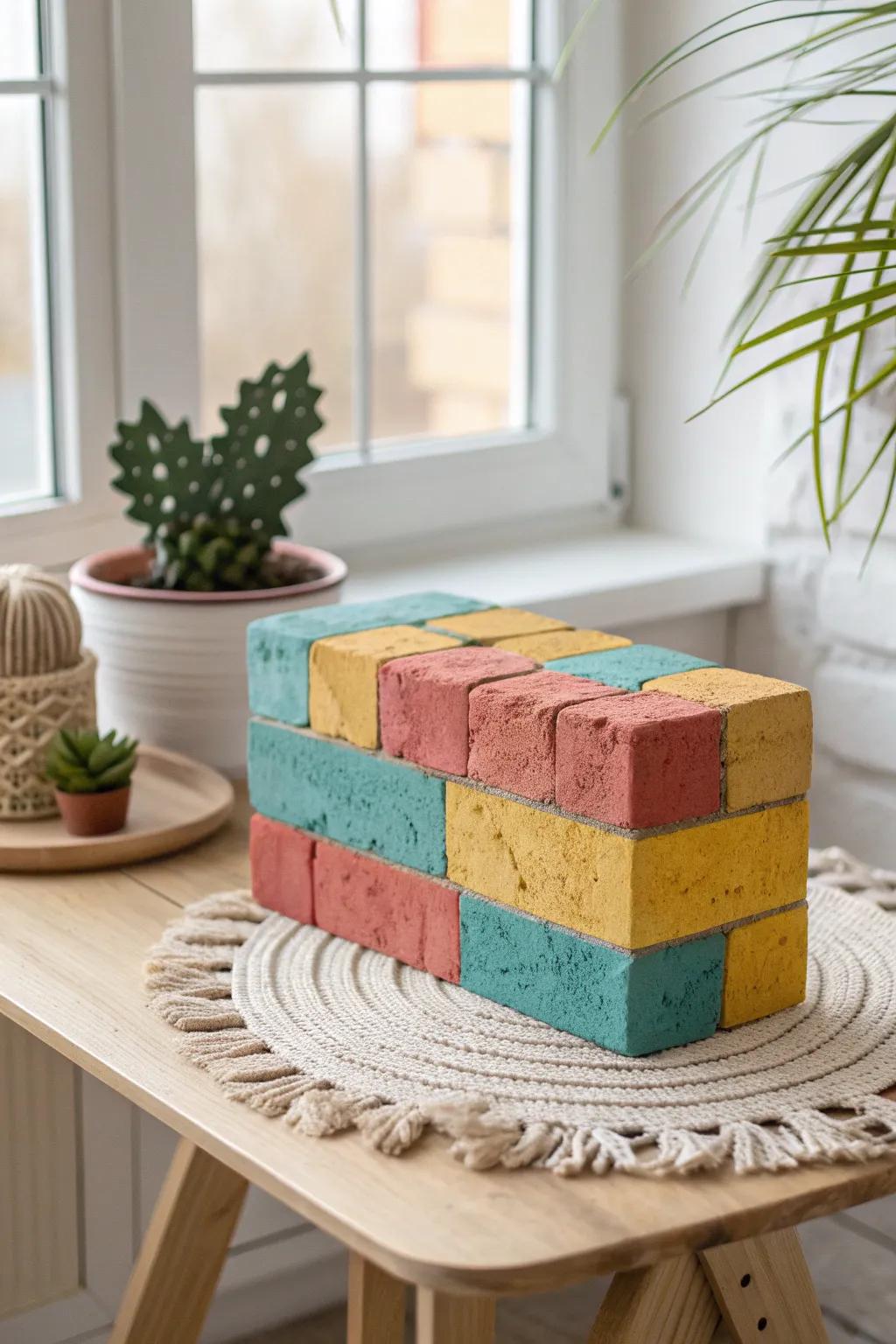 Turn your garden into a vibrant retreat using these amazing decorated brick walkways!