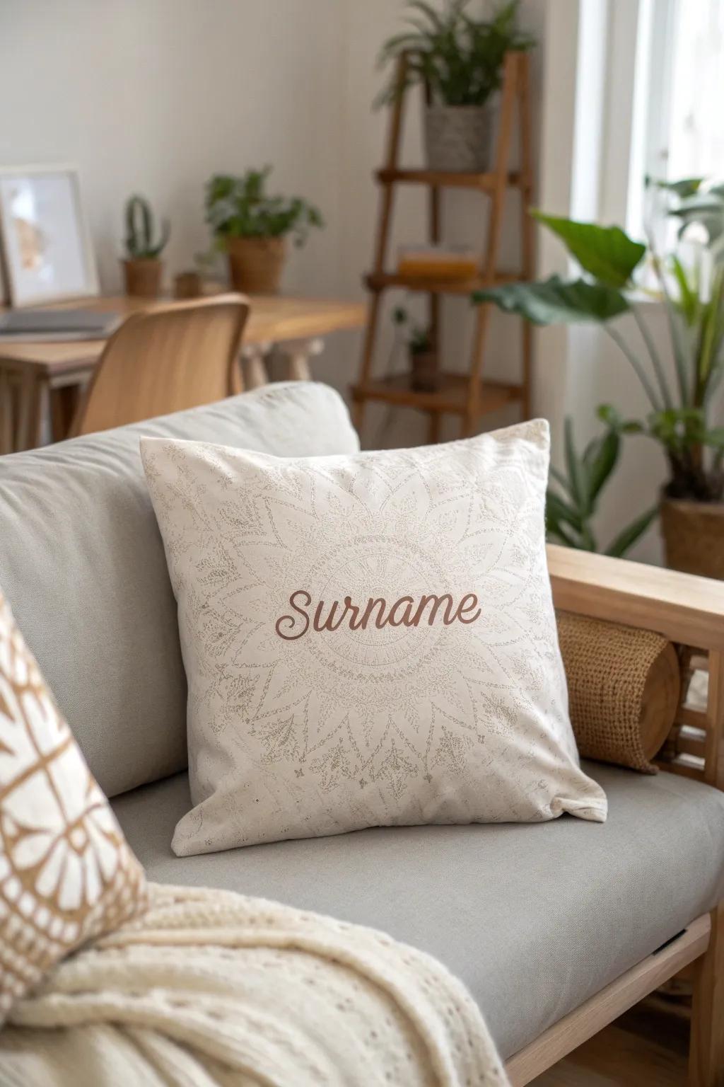 Infuse a personal touch into your space with a customized cushion, seamlessly merging simplicity and style.