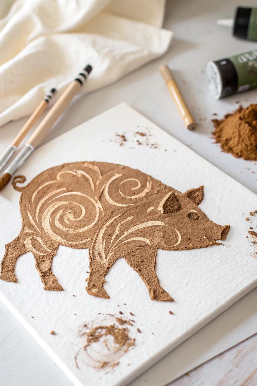 Embrace the joy of sensory play with this captivating grime pig craft, where ingenuity merges with ease in a Scandinavian-inspired design.