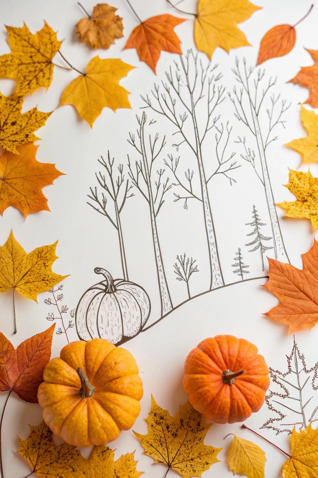 Seize the essence of autumn with minimalist grace and bohemian sophistication.