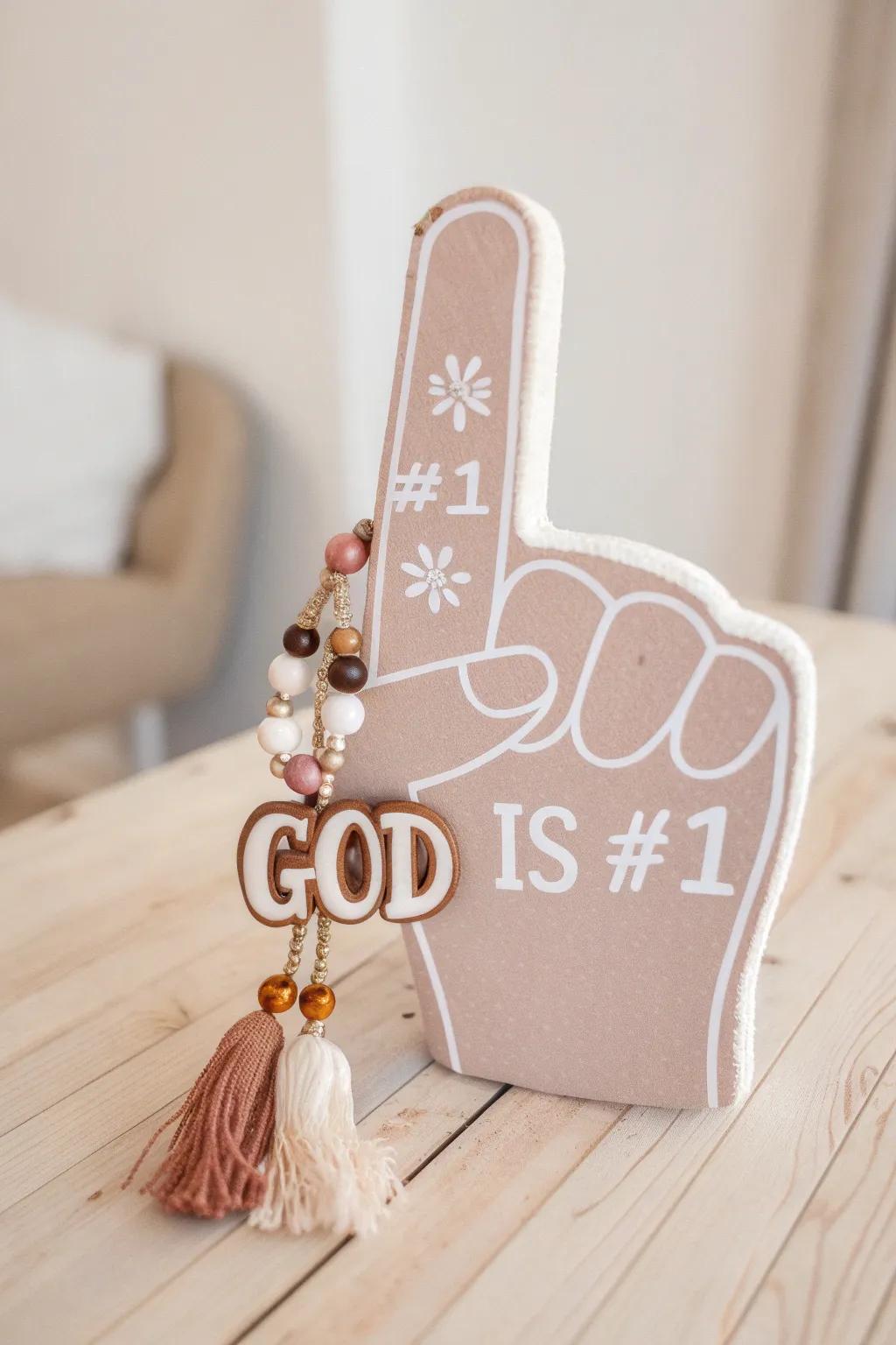 Celebrate simplicity and faith with a handcrafted touch – Faith is #1!