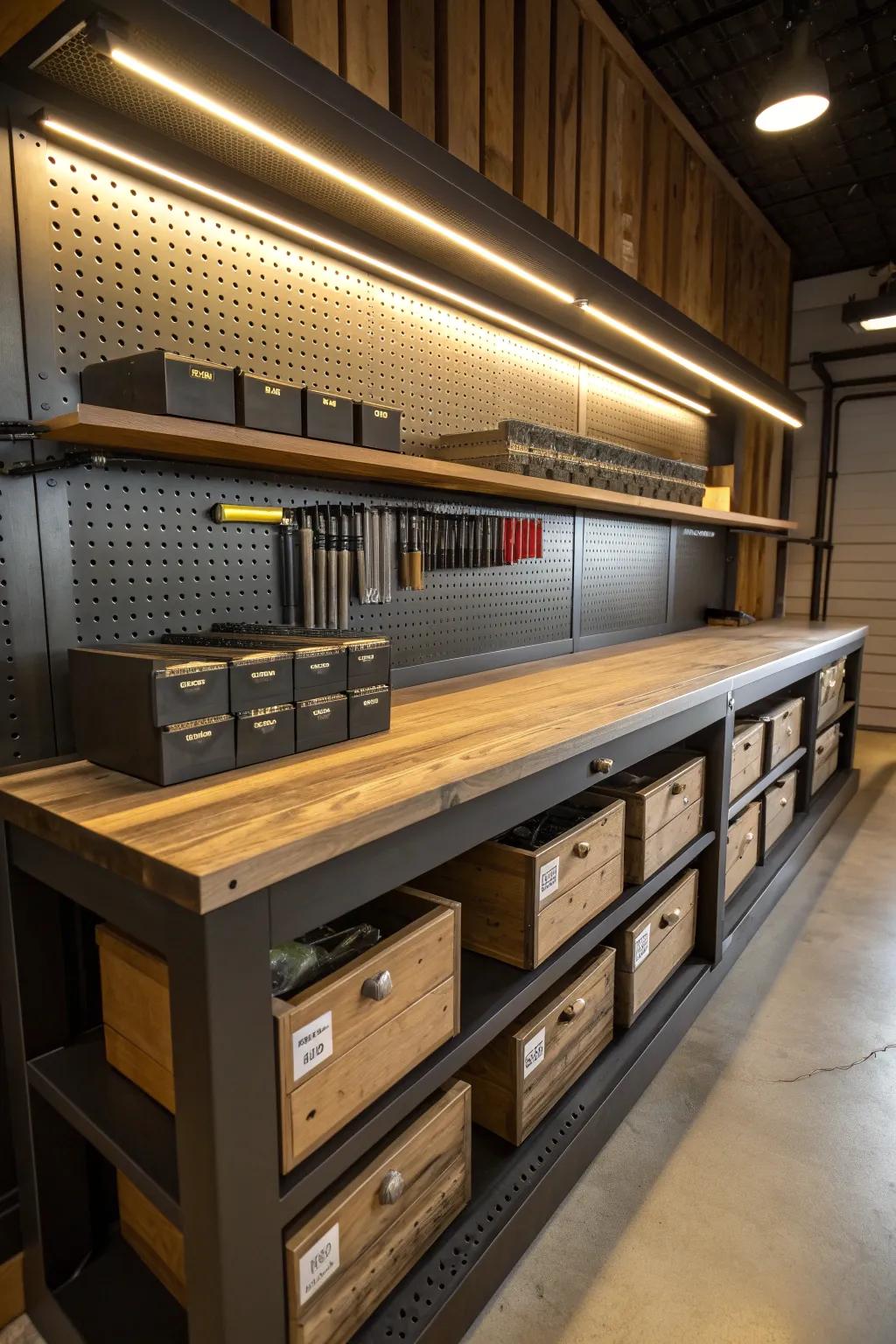 Enhance your reloading arrangement with intelligent beneath-bench storage solutions.