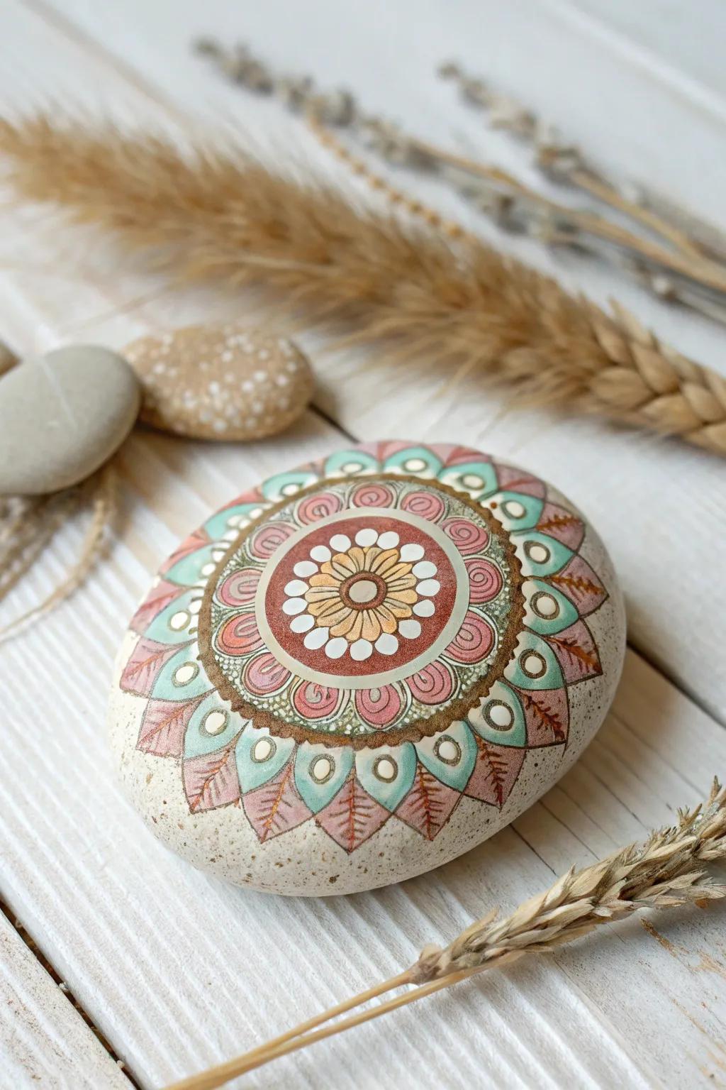 Find serenity and artistry within each stroke of these mesmerizing symbolic pieces.