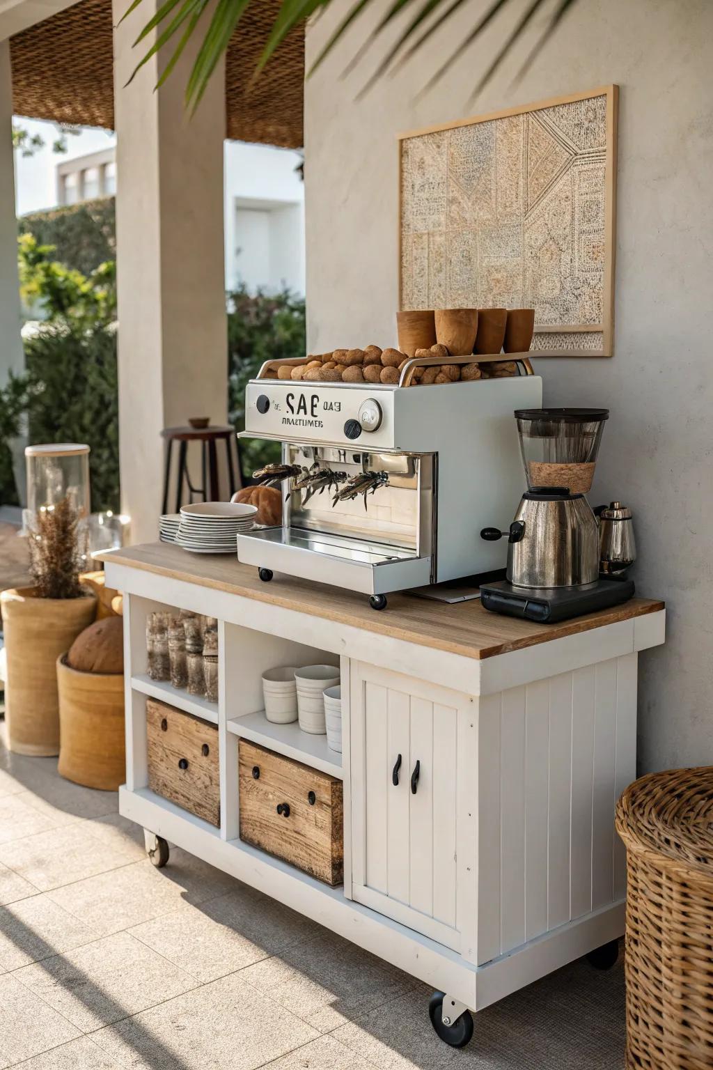 Transform your school tea trolley with vintage charm and minimalist elegance. ☕✨ #TeaTrolleyInspiration #ScandiBoho