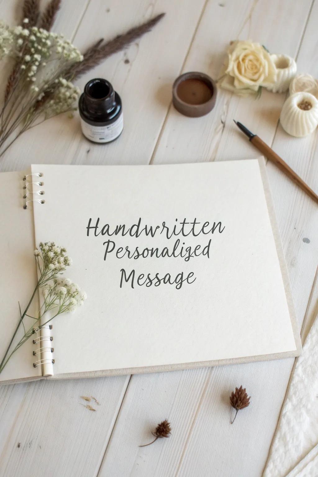 Saturate your scrapbook with a personal resonance through refined calligraphy and natural constituents.