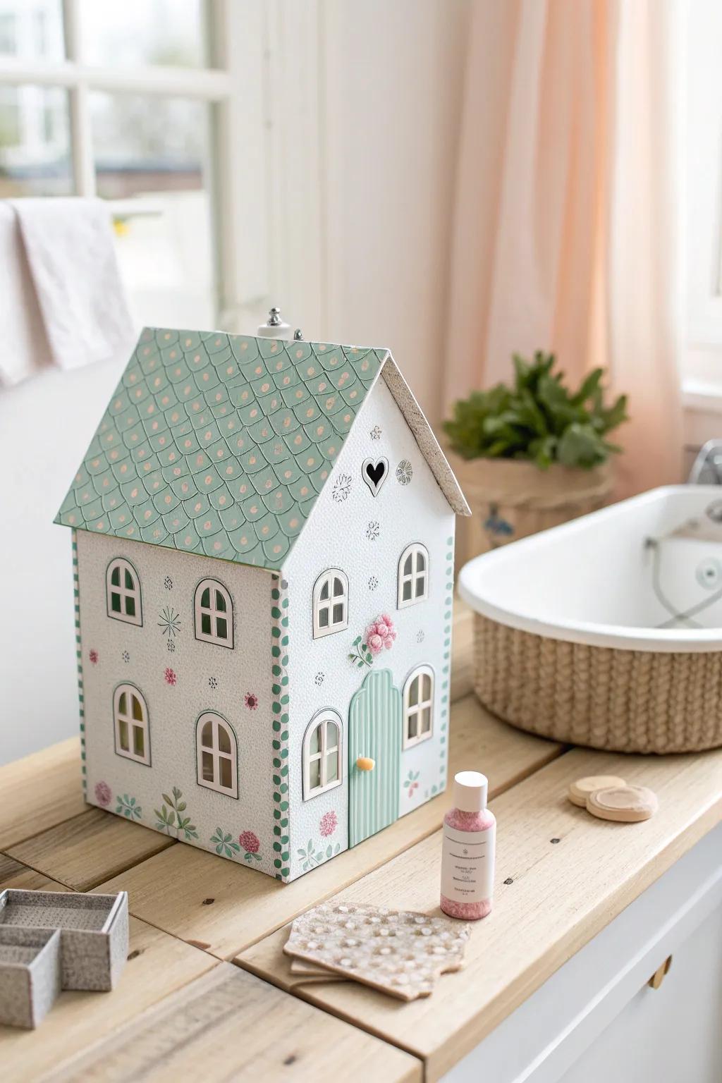 Uncover the charm of repurposed ingenuity with this minimalist shoebox house!