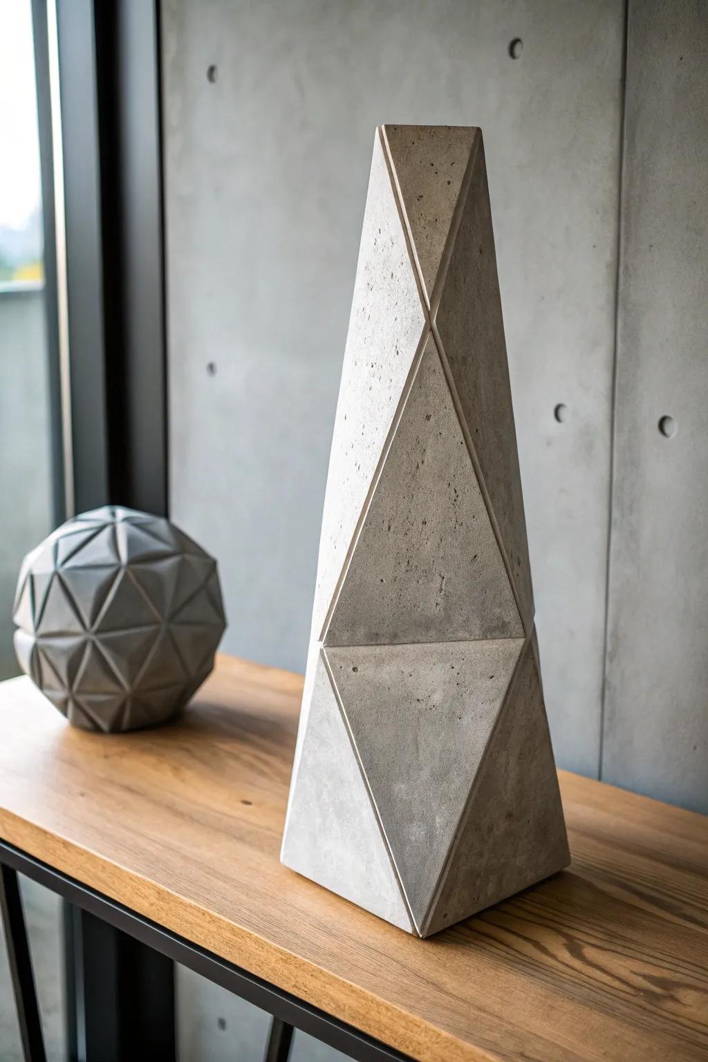 Elevate your space with modern geometric slab artistry.