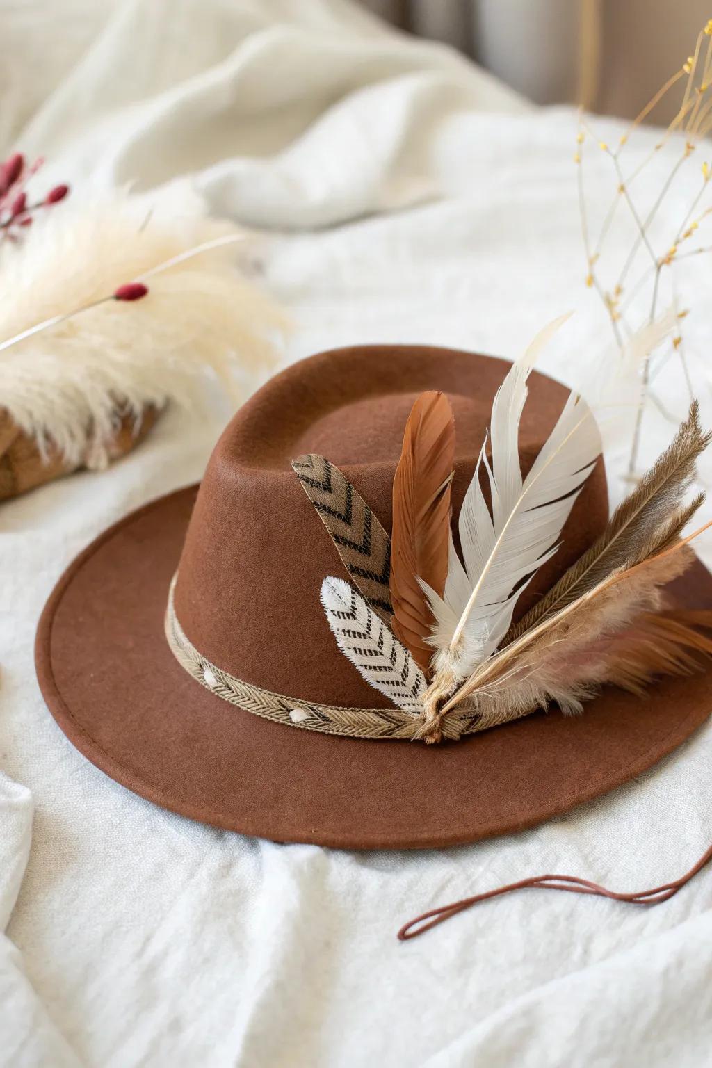 Crafted with affection: A minimalist turkey bonnet for a joyous Thanksgiving festivity.