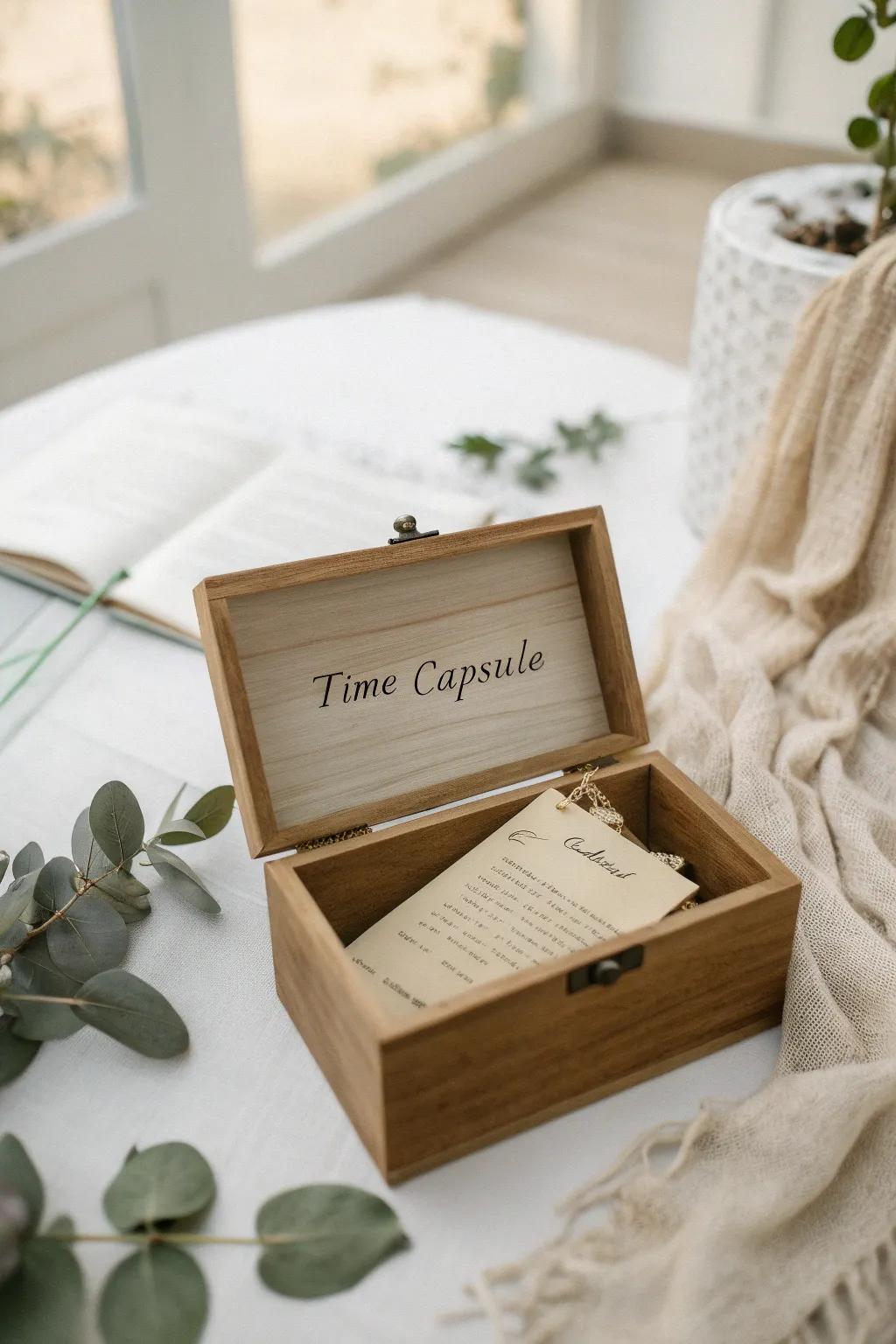 Immortalize your aspirations with an ageless correspondence to your future self.