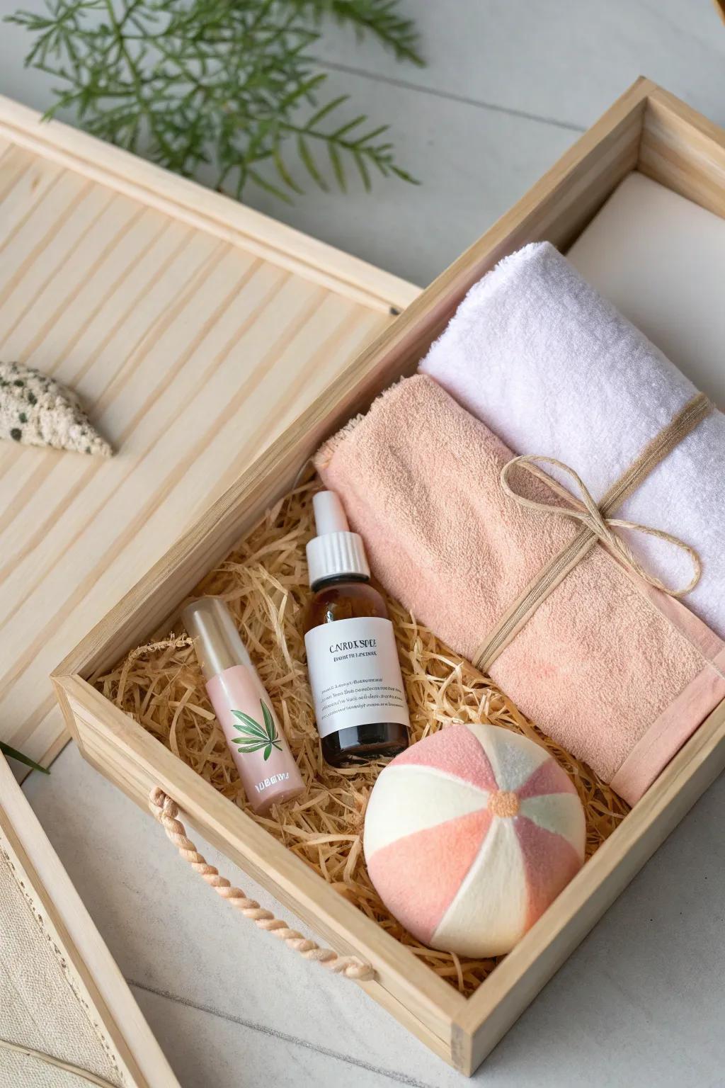 Discover the finesse of presentation with our themed boxes – a flawless fusion of simplicity and grace for your next seaside escape.