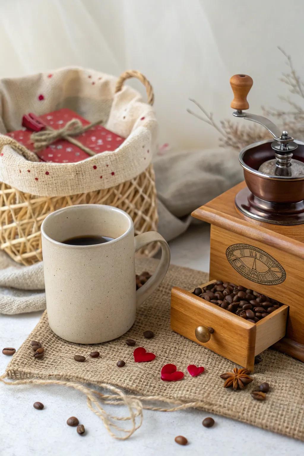 Drink in elegance this Valentine's Day using a Coffee Fanatic's Dream offering, a suitable blend of elegance and taste.