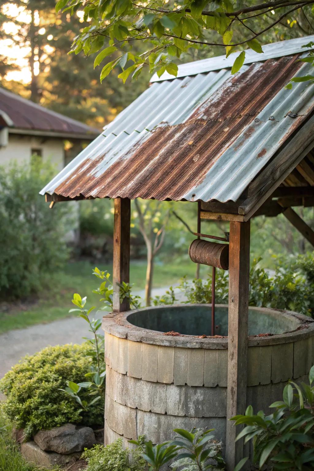 Embrace the country charm of a metal roof, where every raindrop composes a tune of nostalgia.
