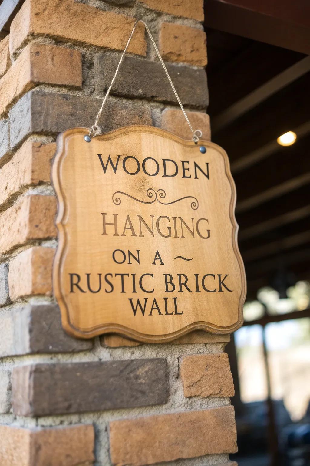 Add a dash of playfulness to your setting with attractive timber notices.