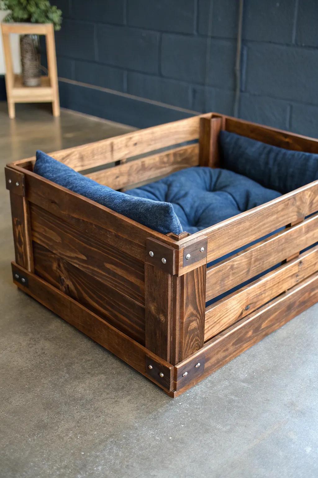 Transform a simple box into a stylish sanctuary for your pet. 🐾✨