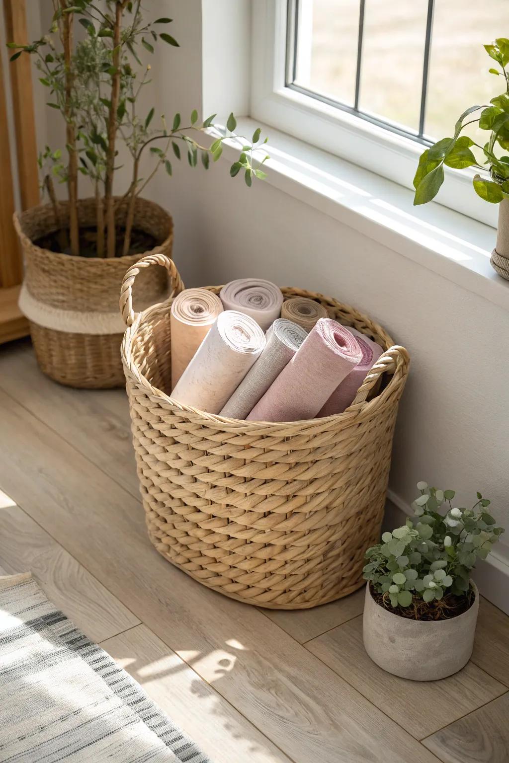 Turn unused corners into attractive storage areas with a hint of Scandinavian charm.