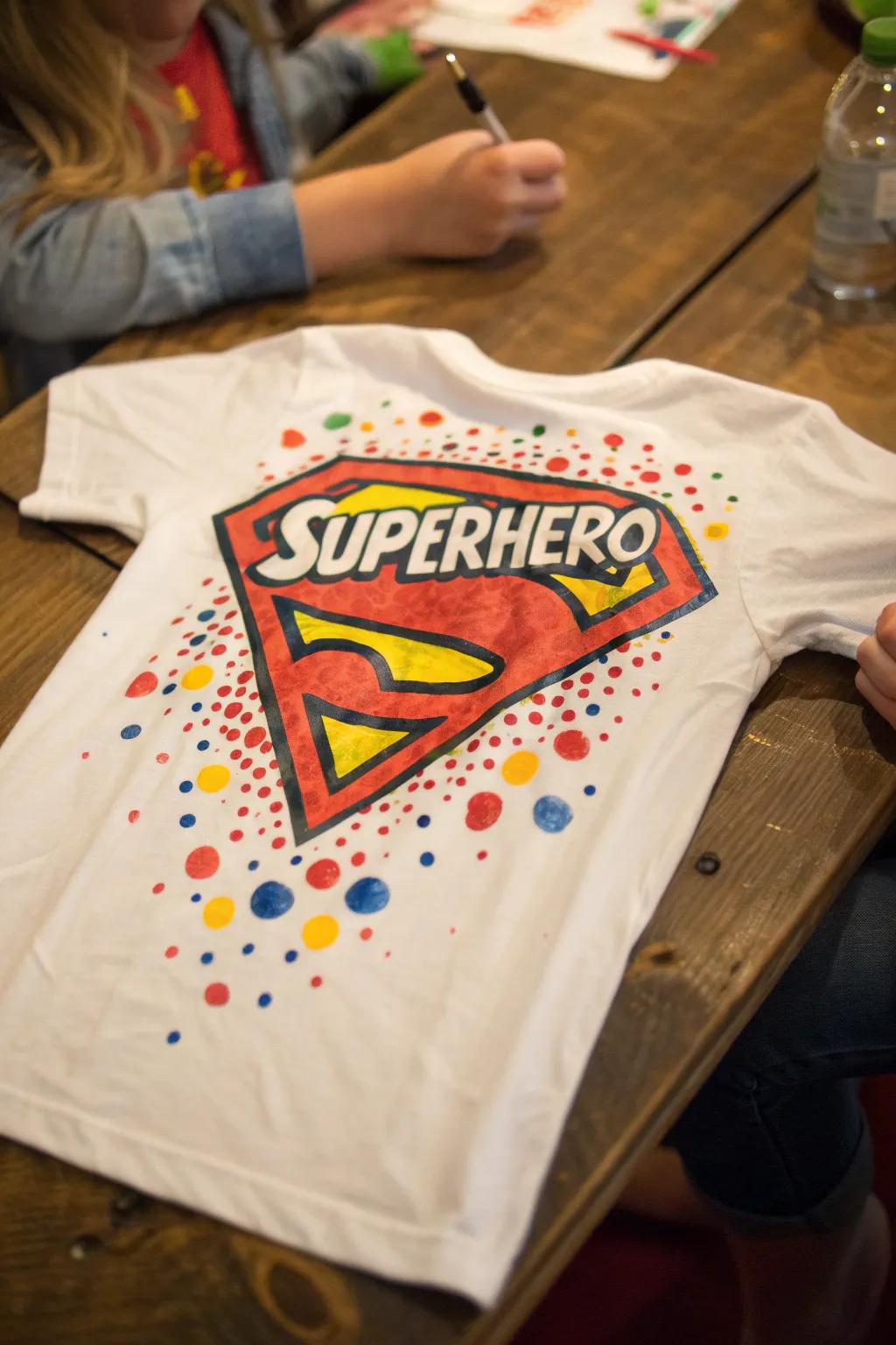Unleash your inner hero with a handcrafted superhero shirt – 100 specks of sheer power!