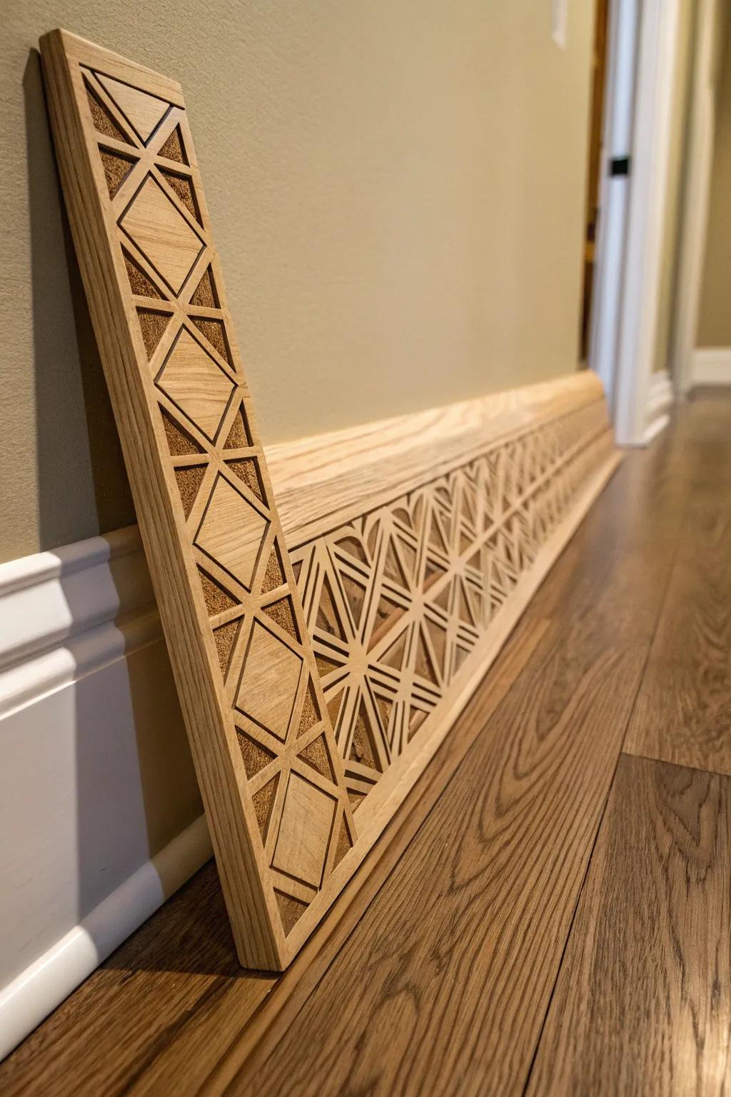 Convert your space with the skill of symmetrical skirting craftsmanship.