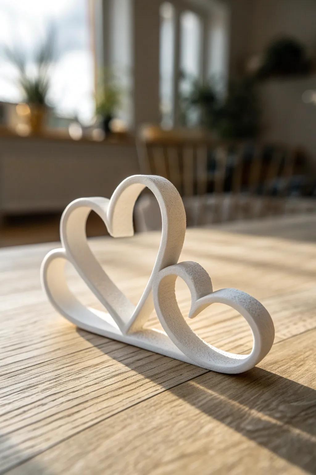Celebrate your connection with these exquisitely fashioned intertwined hearts, where unpretentiousness converges with heartfelt design.