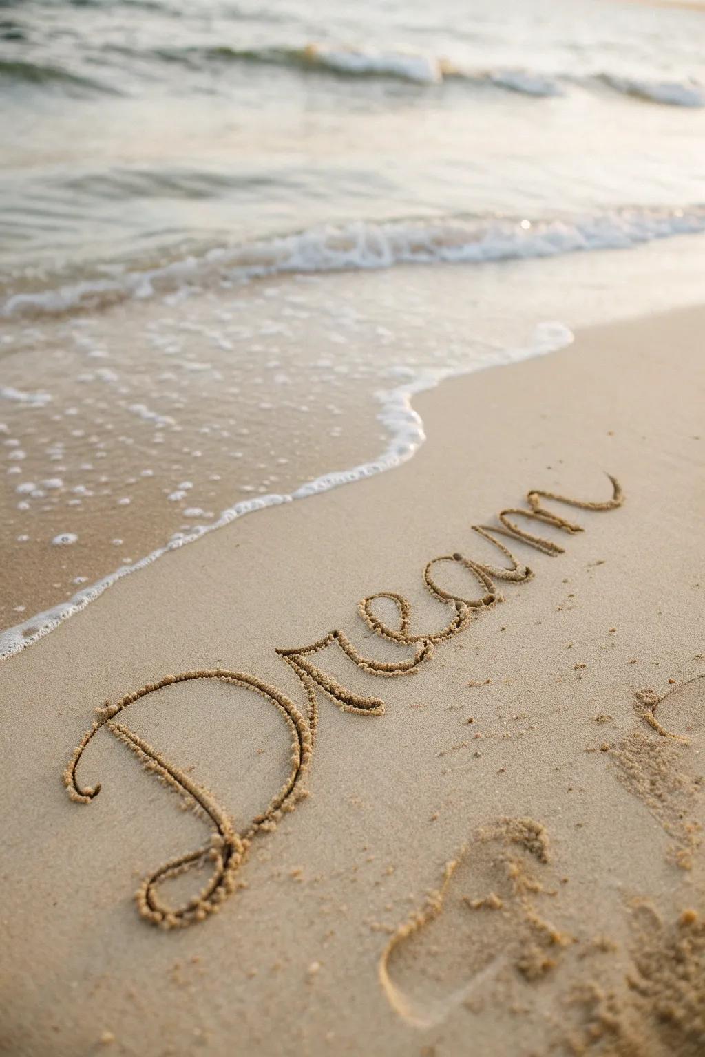 Allow your dreams to surge with the tides. Embrace the art of simplicity.