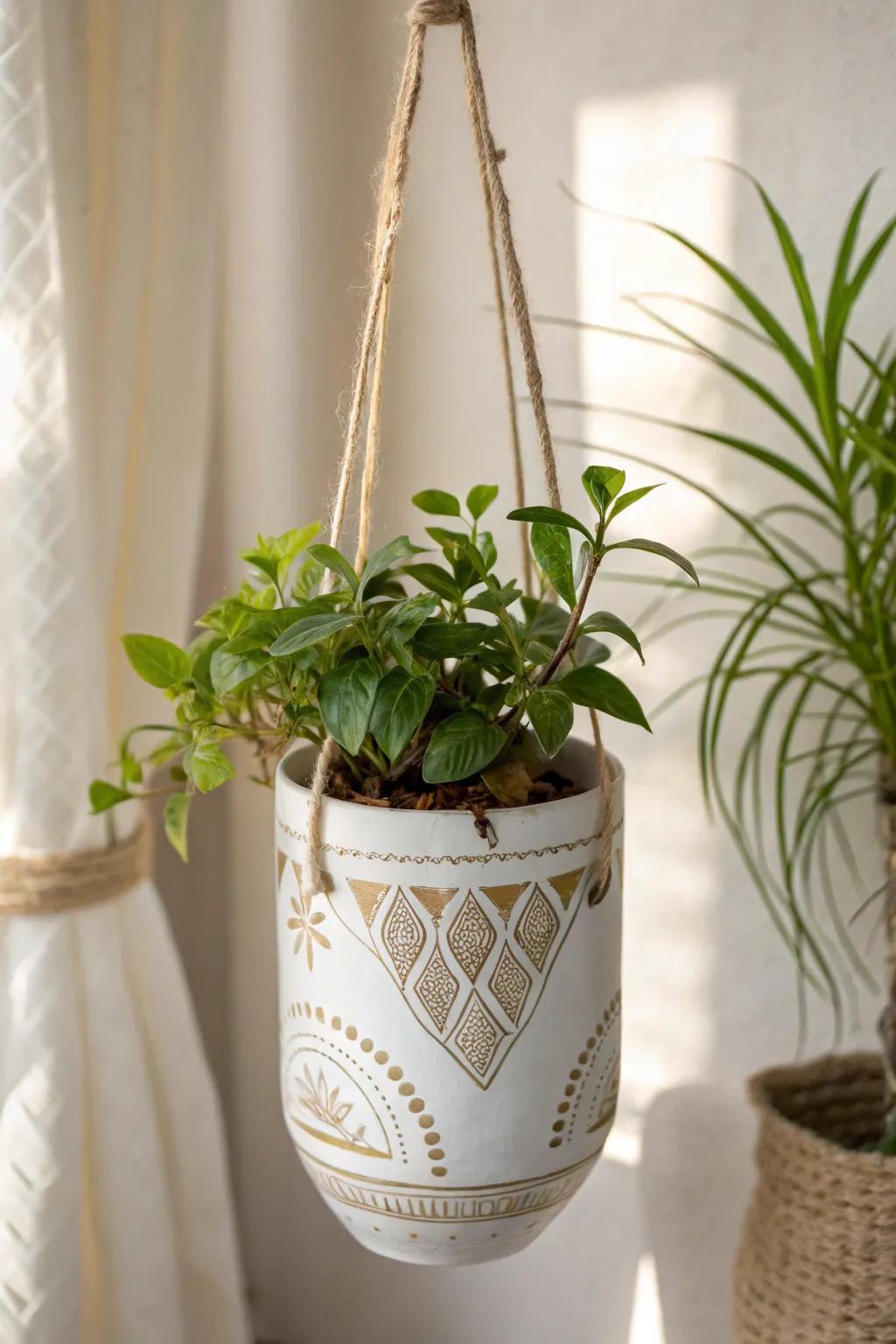 Transform waste into beauty: Discover the charm of upcycled synthetic vessel planters for a touch of green elegance.