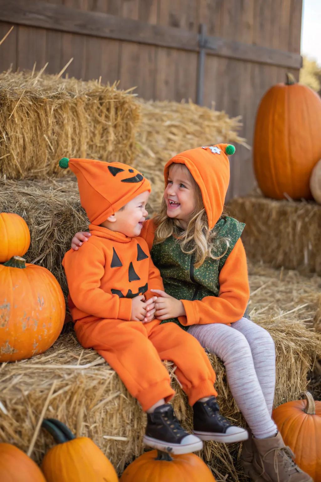Celebrate the harvest with a gourd patch duo.