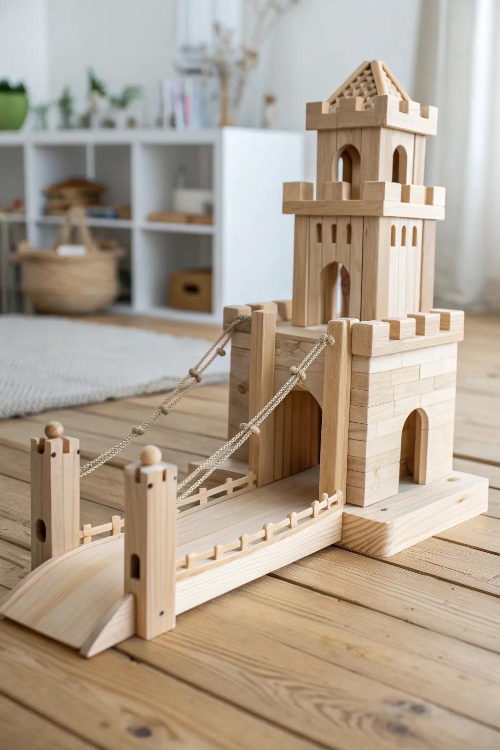 Unearth the enchantment of recreational activities via this captivating interactive retractile span block fortress, where simplicity harmonizes with inventiveness.