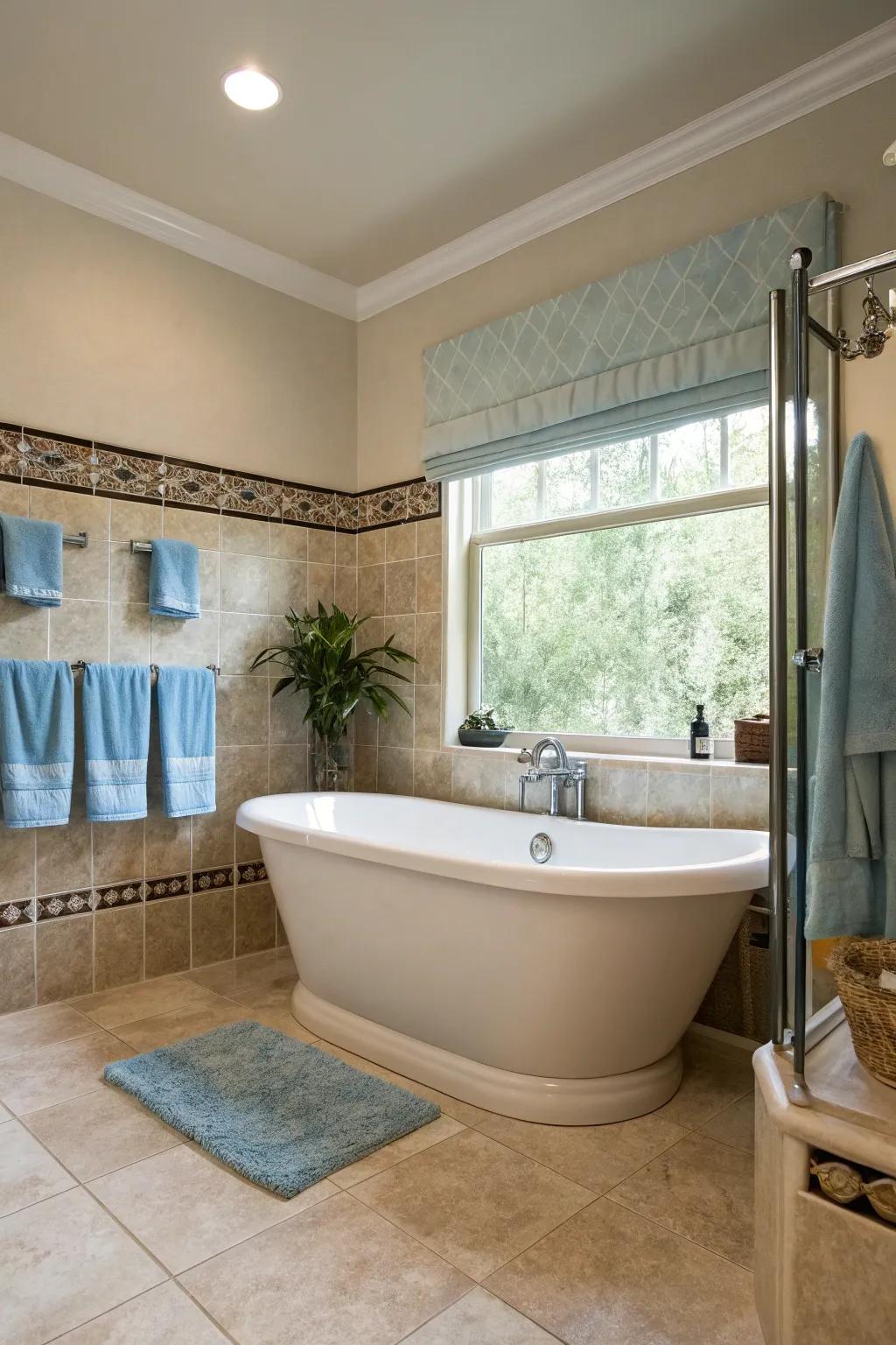 Revamp your bathroom into an opulent retreat with a stand-alone tub.