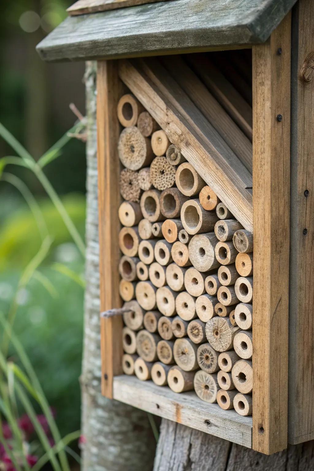 Build Your Personal Cane Cottage: A Flawless Retreat for Pollinators of the Garden.