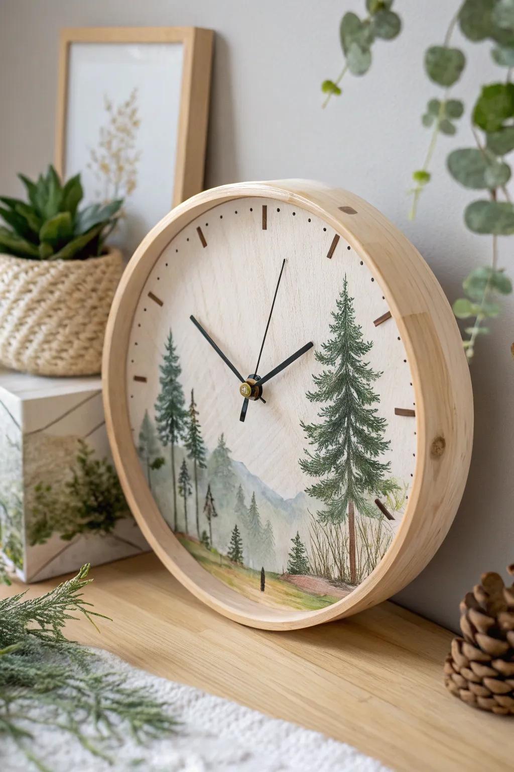 Embrace serenity via a scenery-inspired timepiece, where simplicity converges with artistry.