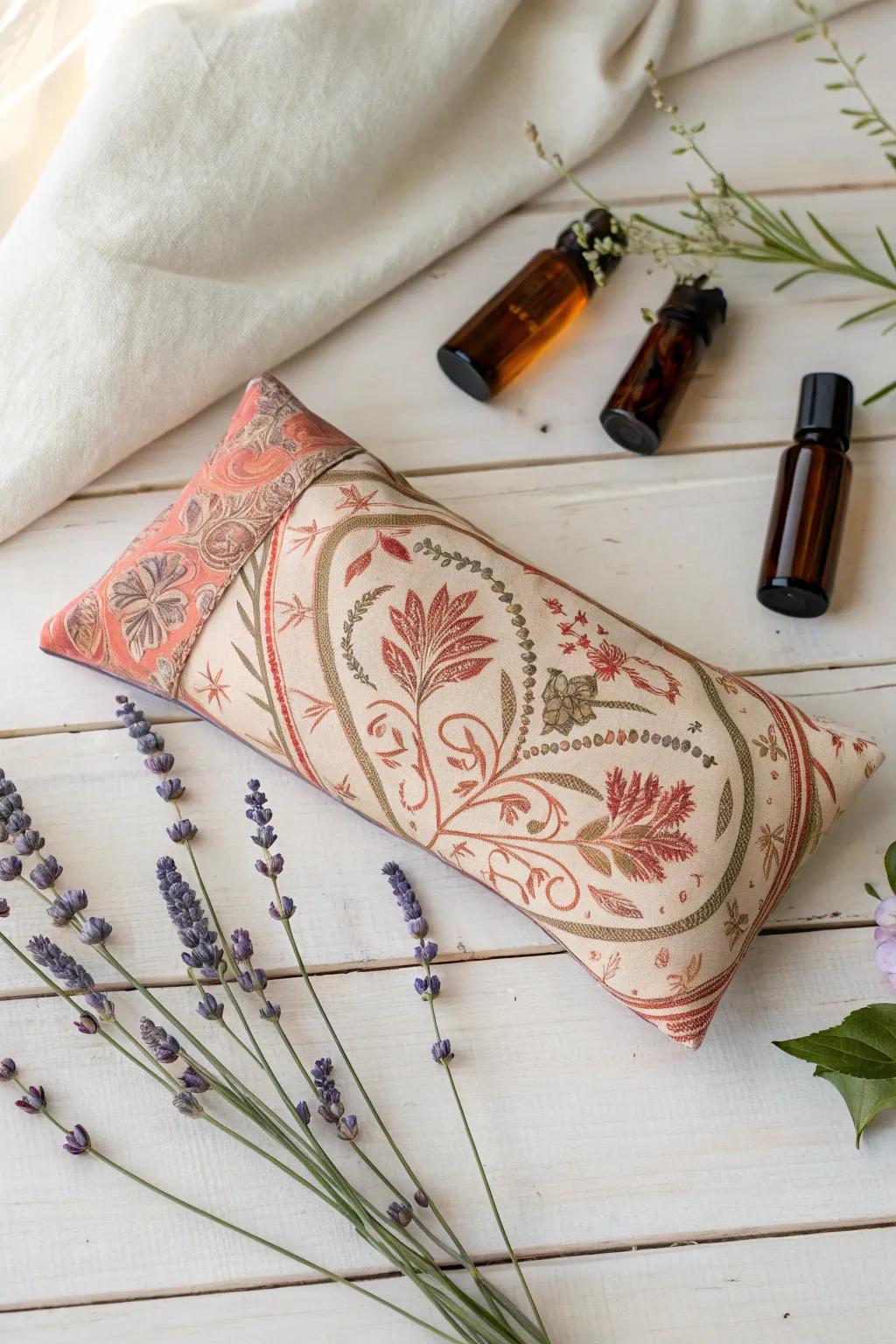 Embrace tranquility with a bespoke aromatherapy eye soother.