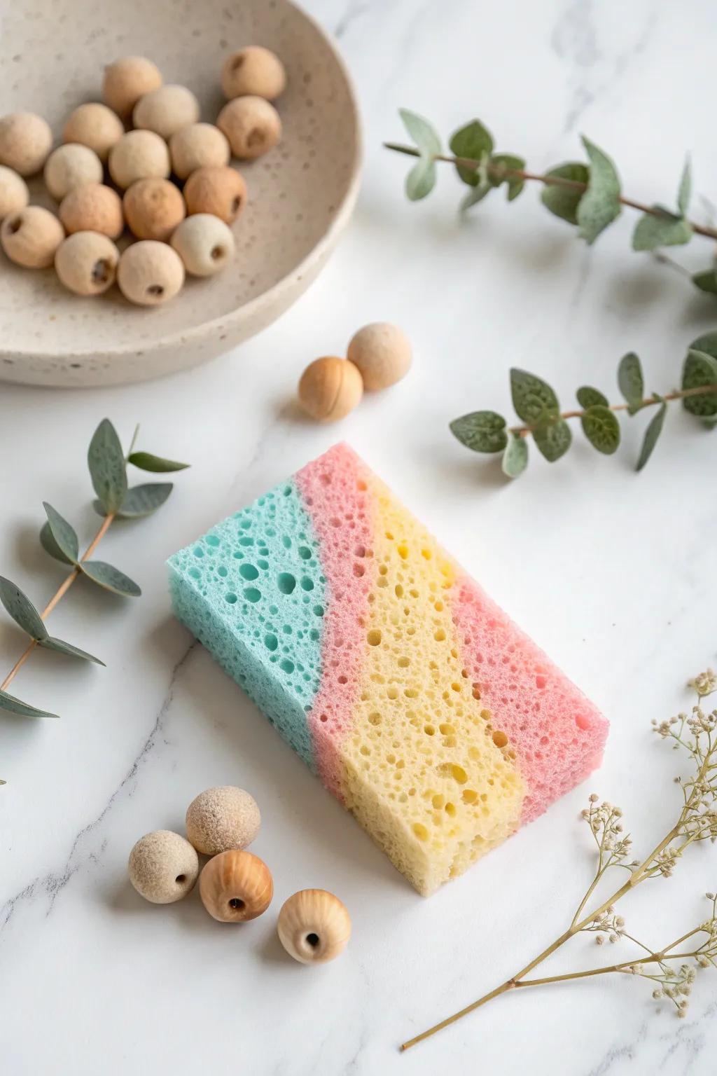 Discover the world of sensory sponge painting, where each texture conveys a narrative.