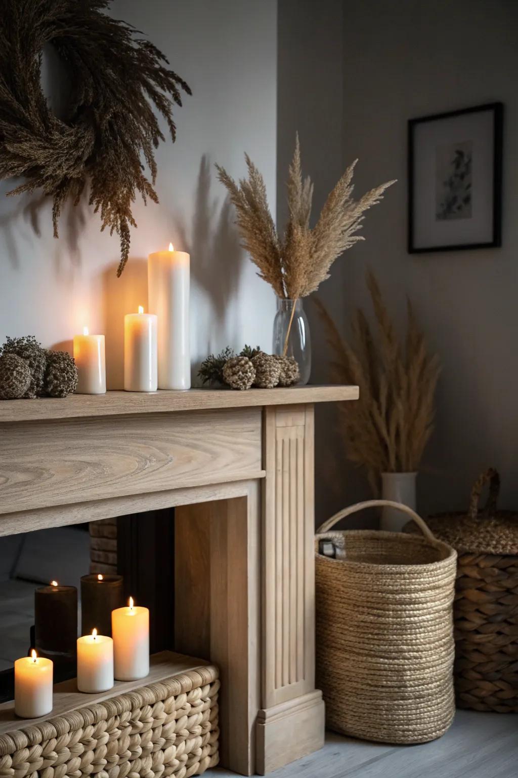 Craft a hauntingly exquisite ambiance with flickering flameless candelabras for your DIY haunted house décor.