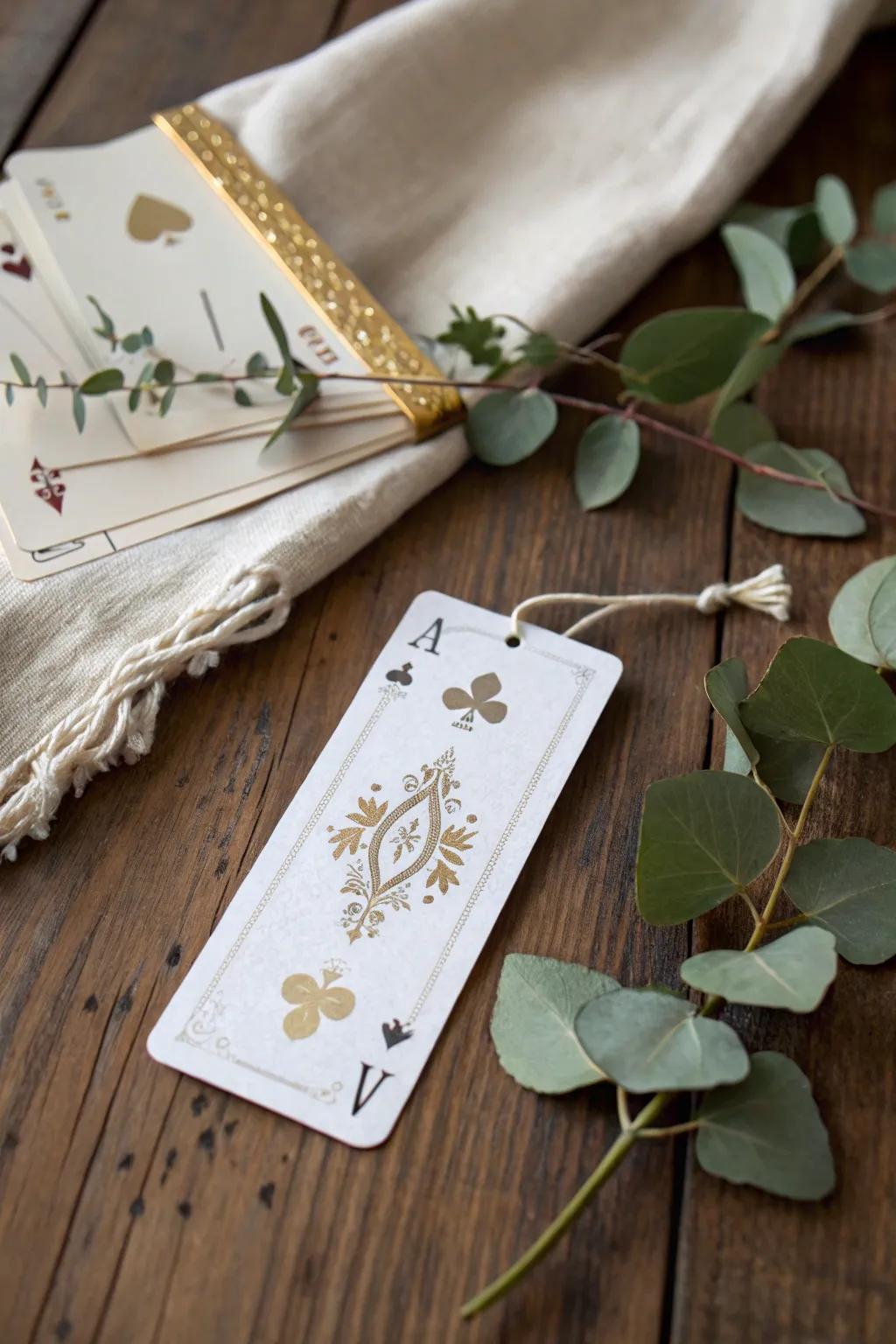Repurpose your vintage playing cards into sophisticated bookmarks—where effortlessness encounters artistry. #UpcycledArt #MinimalistCraft