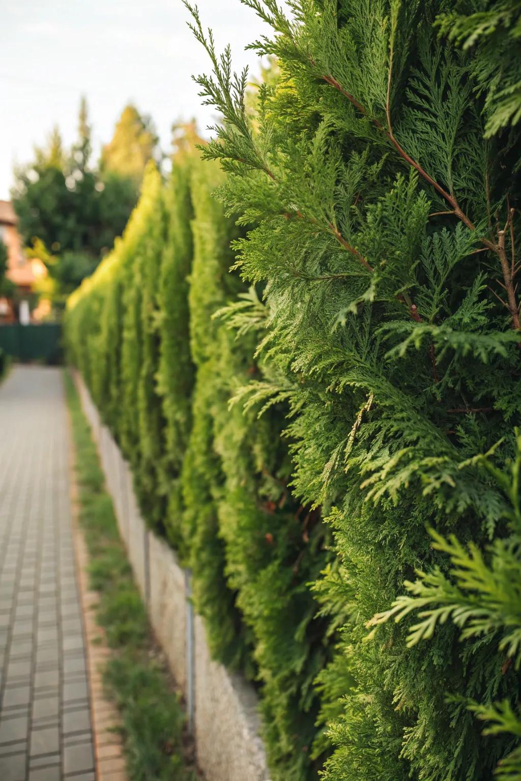 Design your haven with a flourishing, verdant living screen—nature's masterpiece of privacy.