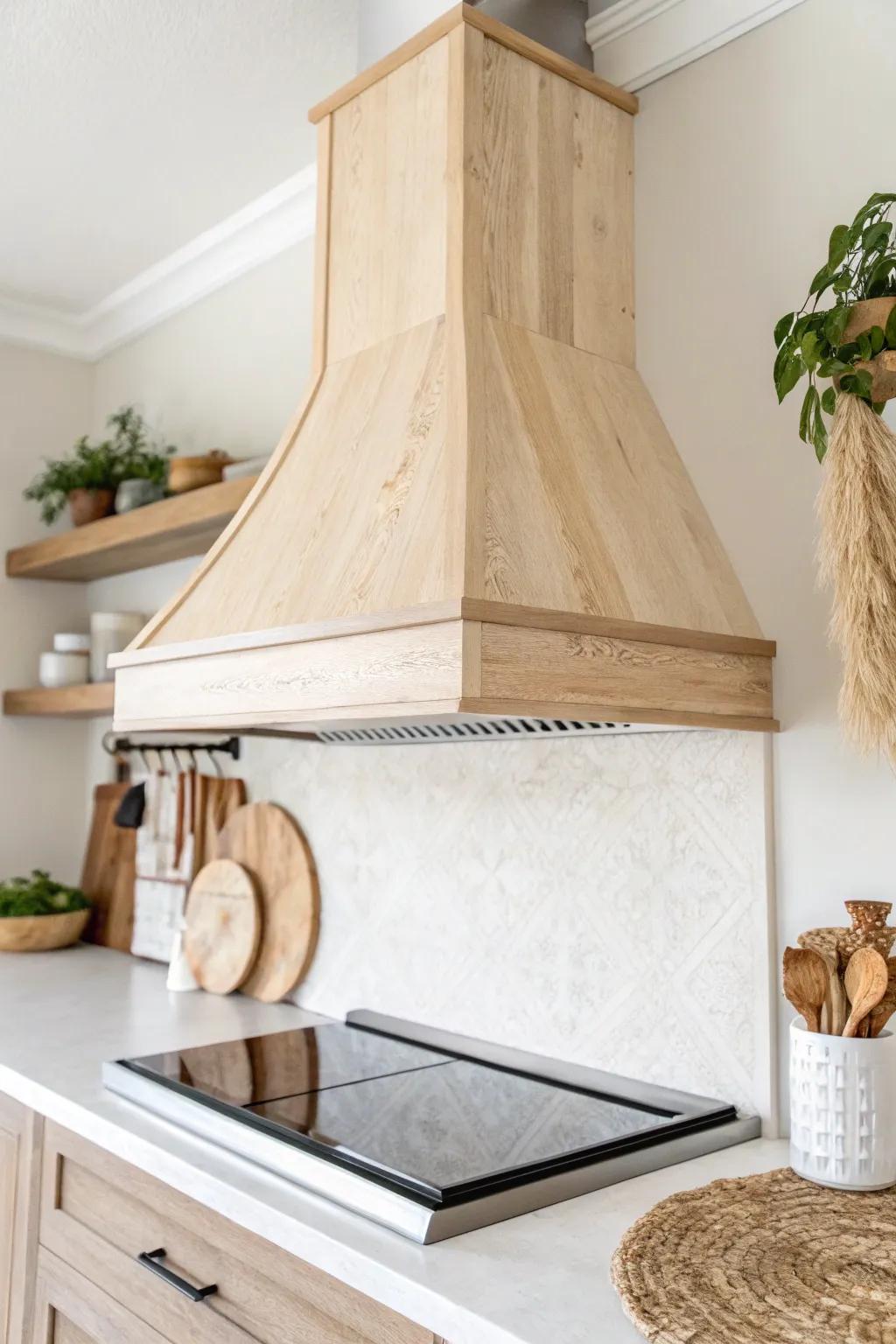 Elevate your kitchen with contemporary simplicity and natural sophistication.