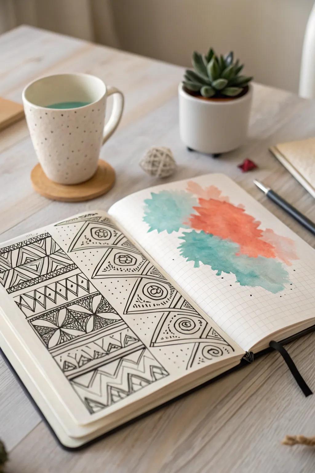 Discover the art of contrast: where timeless elegance meets vibrant color.