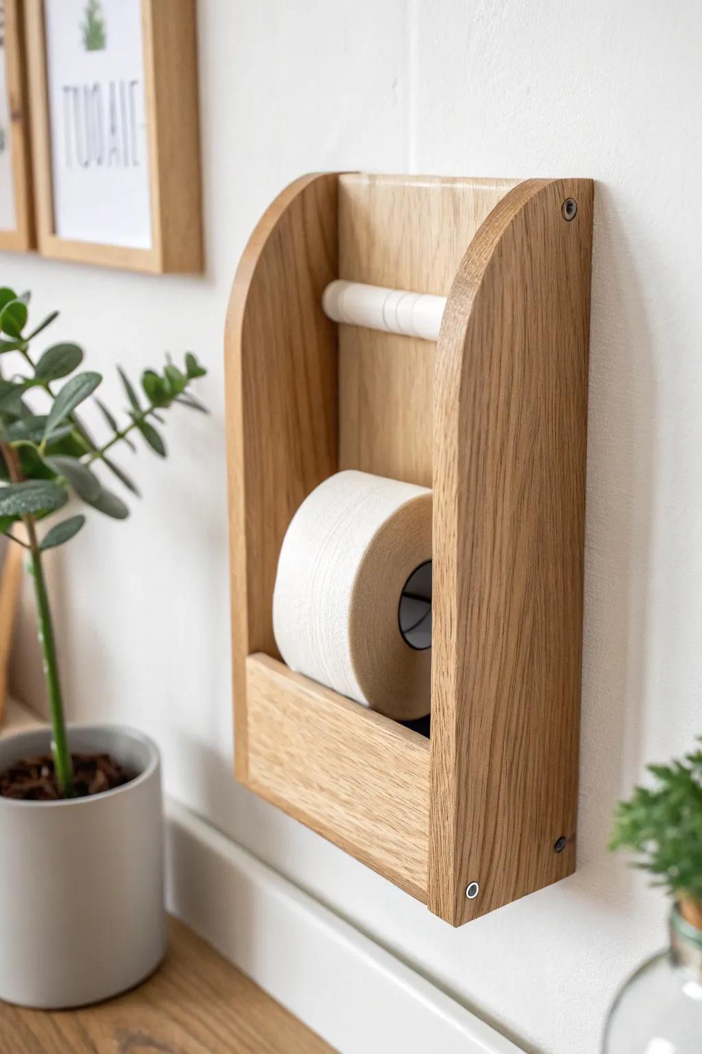 Stylish and Useful: With this chic wall-mounted adhesive material dispensing tool, you can elevate your workspace.