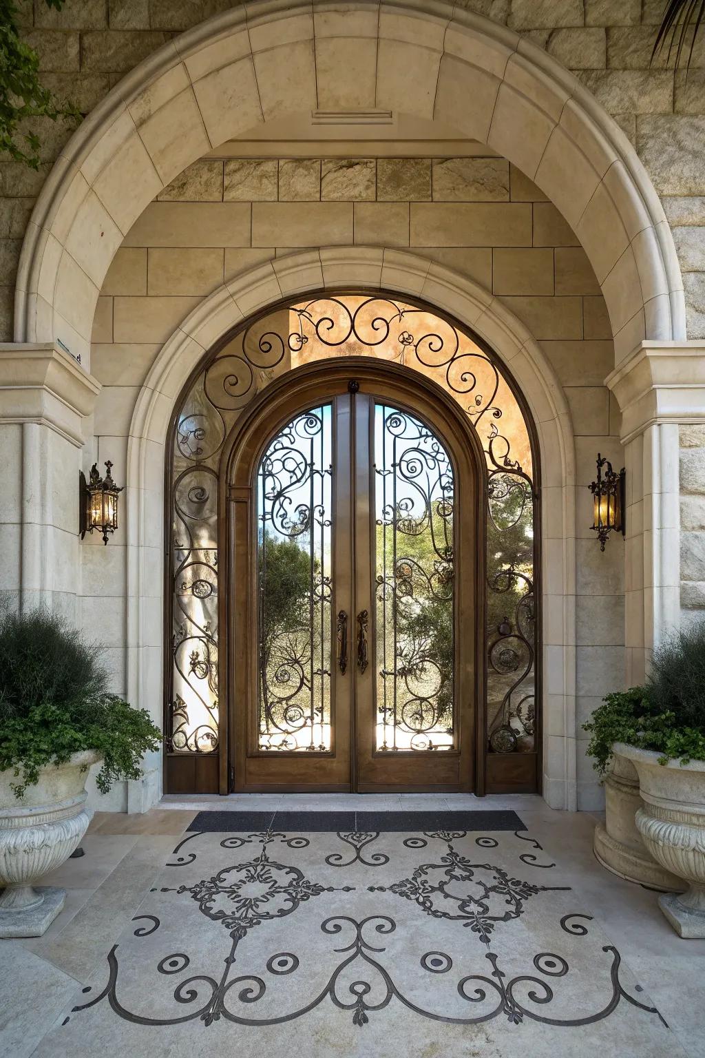 An arched portal introduces a hint of grace and tradition.