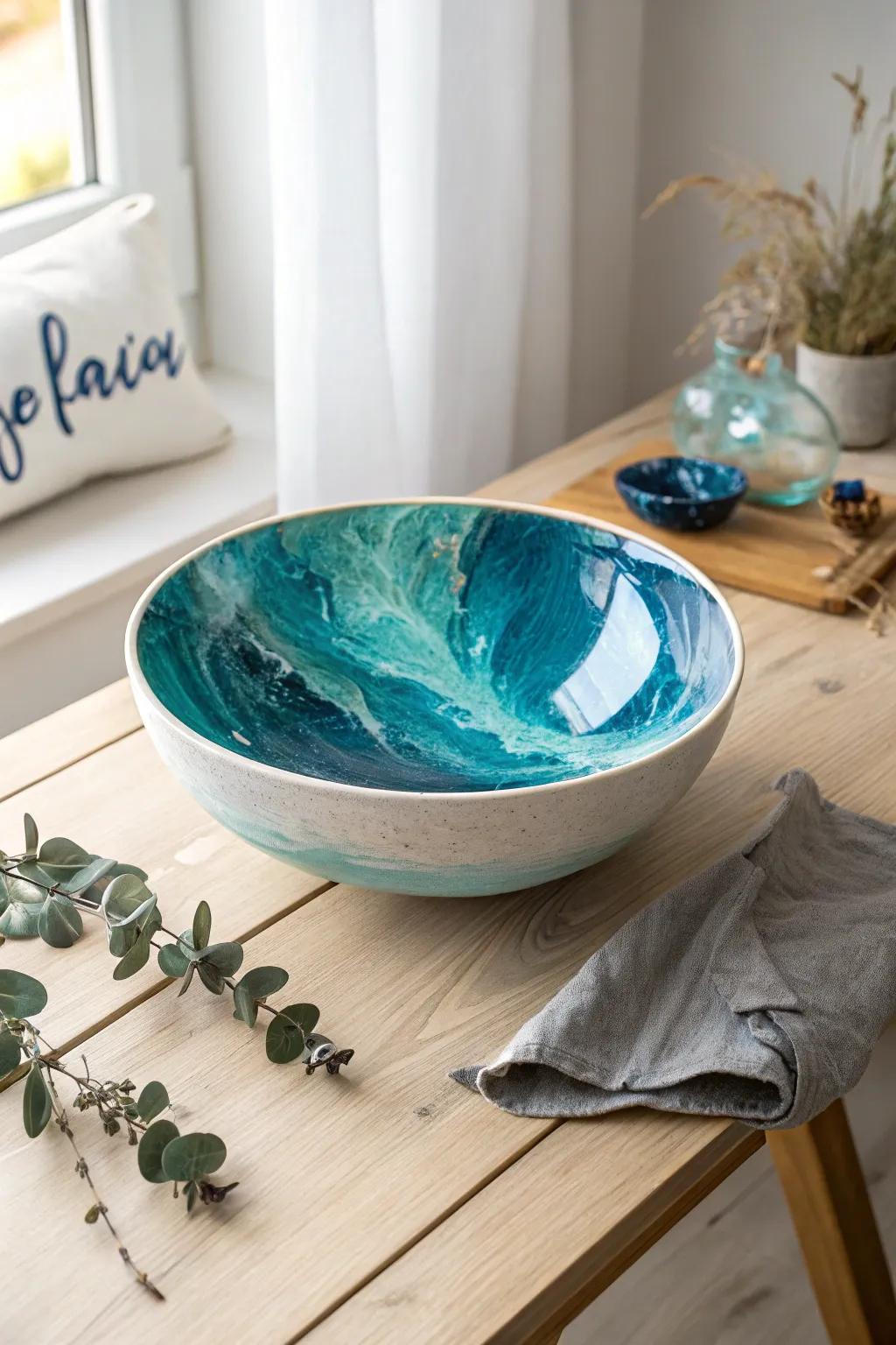 Add a dash of artistic flair to your space by discovering the allure of decorative resin bowls.
