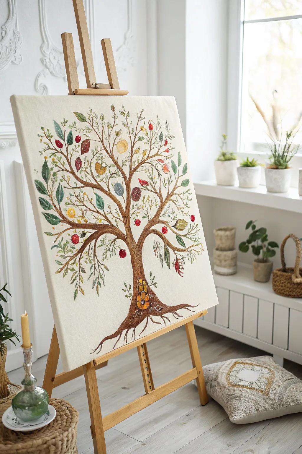 Transform your ancestral chronicle into a painted spectacle that introduces a touch of grace to any environment.