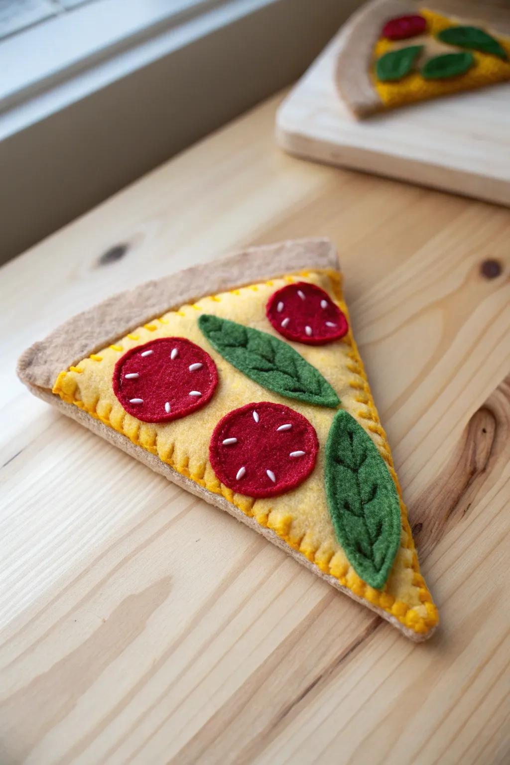 Design your unique felt pizza portion also incorporate a stroke of color onto your inventive evenings!