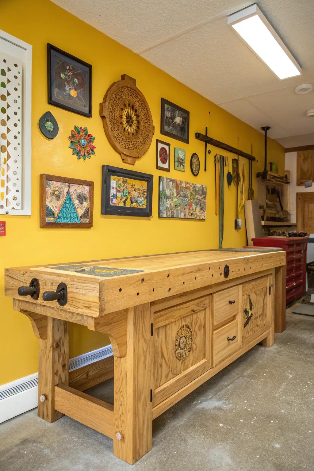 Transform your garage with a hint of artistry and craftsmanship.