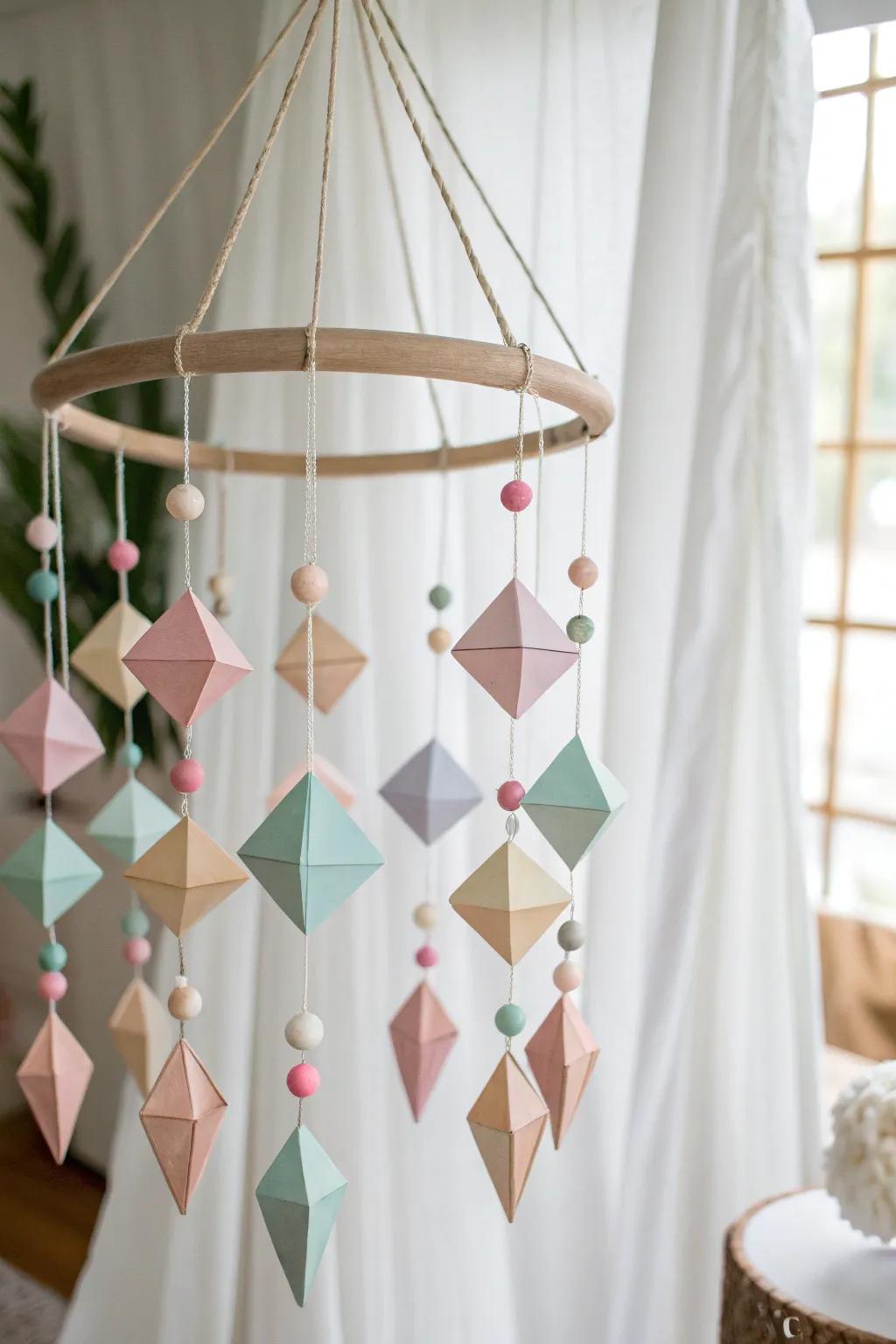 Transform your space with the charm of 3D paper geometry. 🌿✨ #ScandinavianDesign #BohoChic
