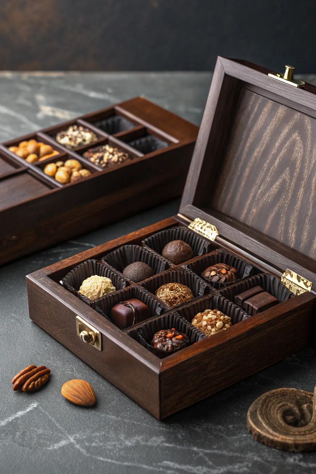 Indulge in the ultimate gourmet experience with this curated treat selection, perfect for the discerning groomsman.