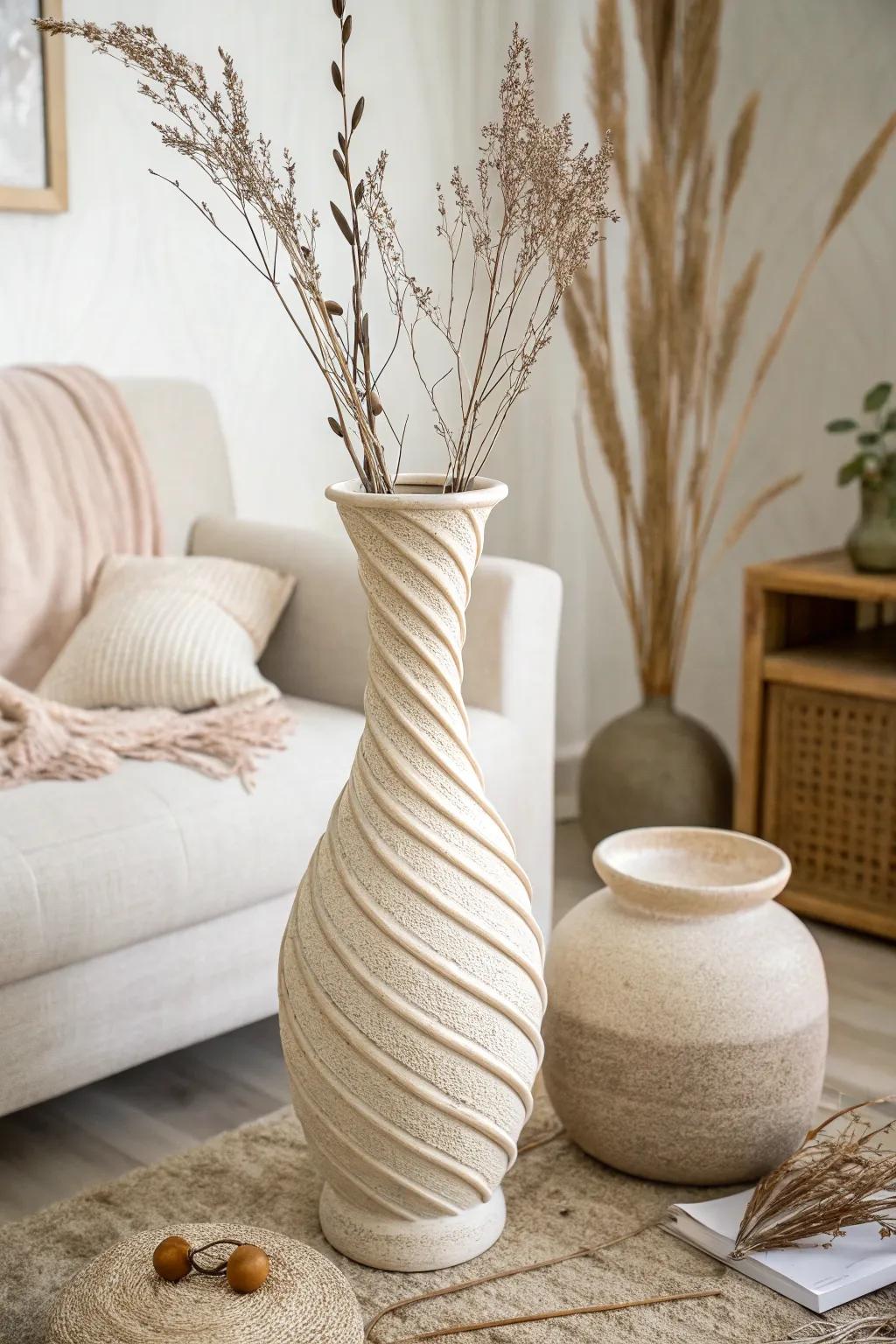Unearth the skill of distinctive silhouettes through artisanal vases, intertwining simplicity with panache.