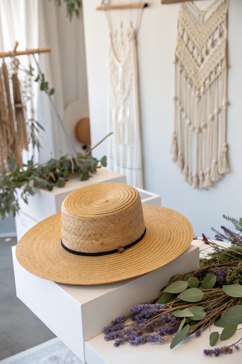 Enhance your craft fair presentation using a dash of nature and refinement. #CraftShow #MinimalistDisplay