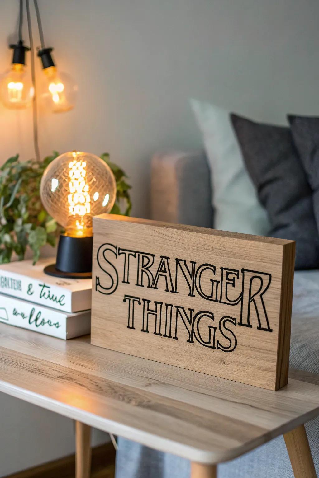 Elevate your décor with a hint of 'Stranger Things' enchantment, uniting minimalist design with boho allure.