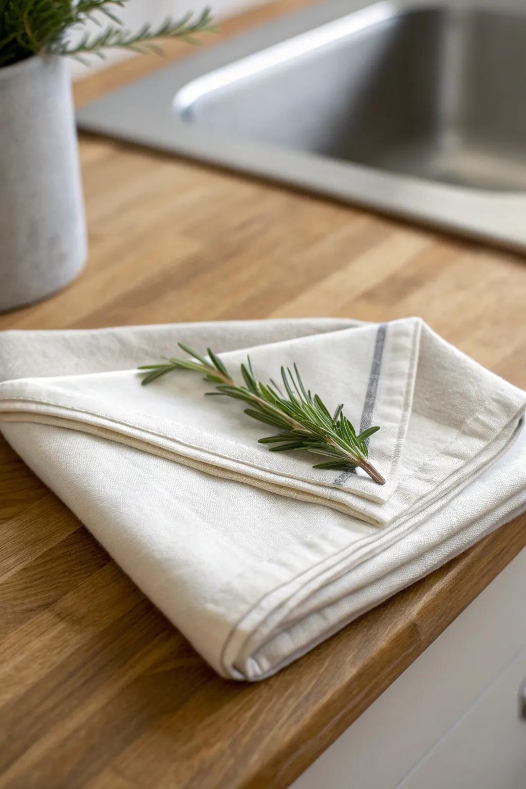 Elevate your kitchen decor with the Enclosed Pouch Method—where understated elegance converges with nature's delicate embrace.