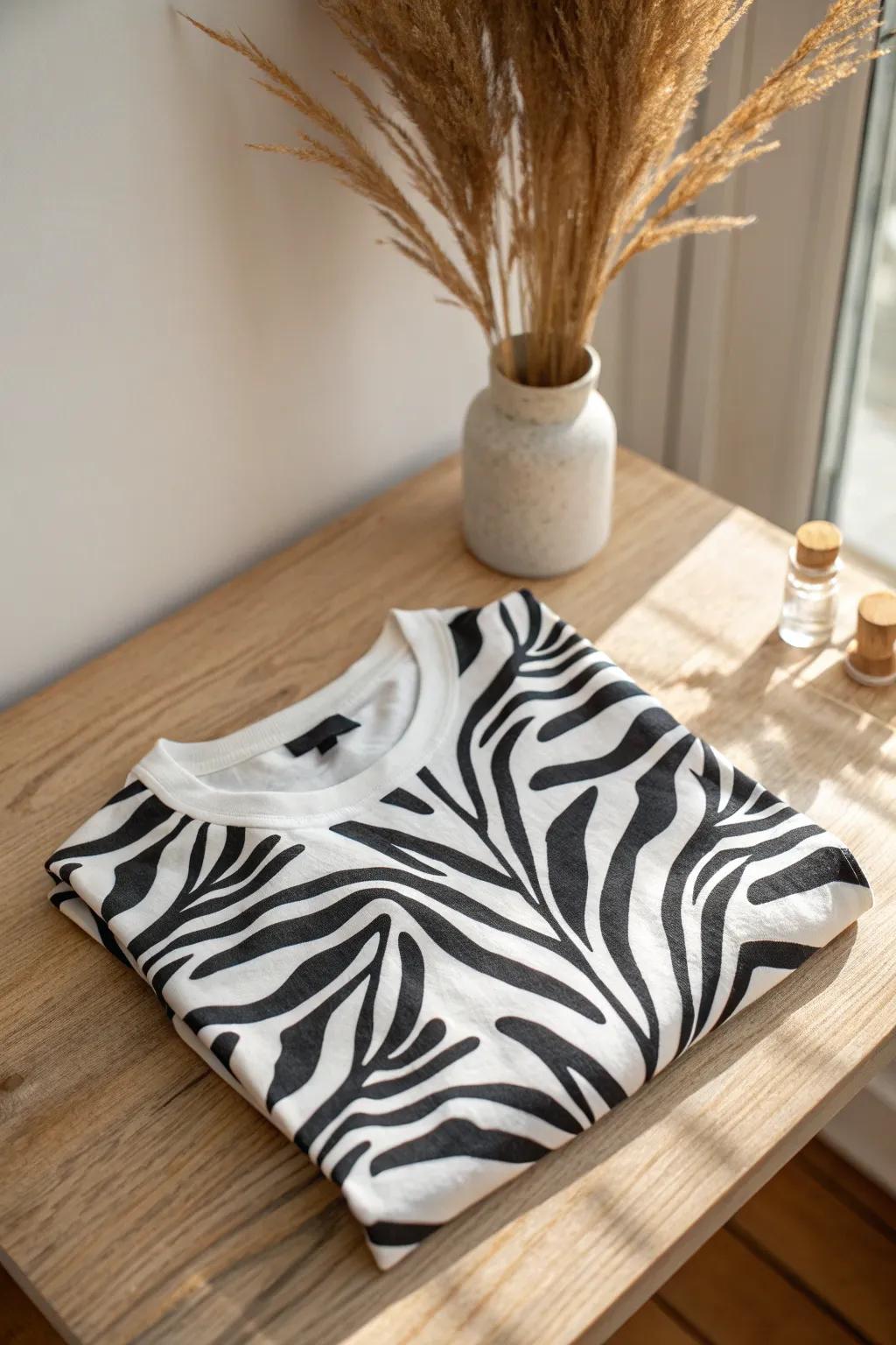 Embrace your wild side with striking zebra prints, designed for the minimalist soul.